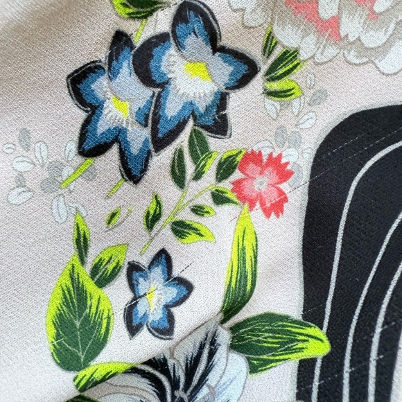 Elizabeth & James Drew Open Front Kimono Style Jacket Blazer Pink Floral M / L - Picture 12 of 16